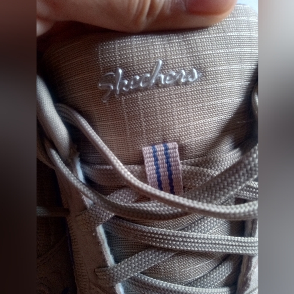 Skechers Tan Lace-Up Casual Sneakers - Picture 4 of 9